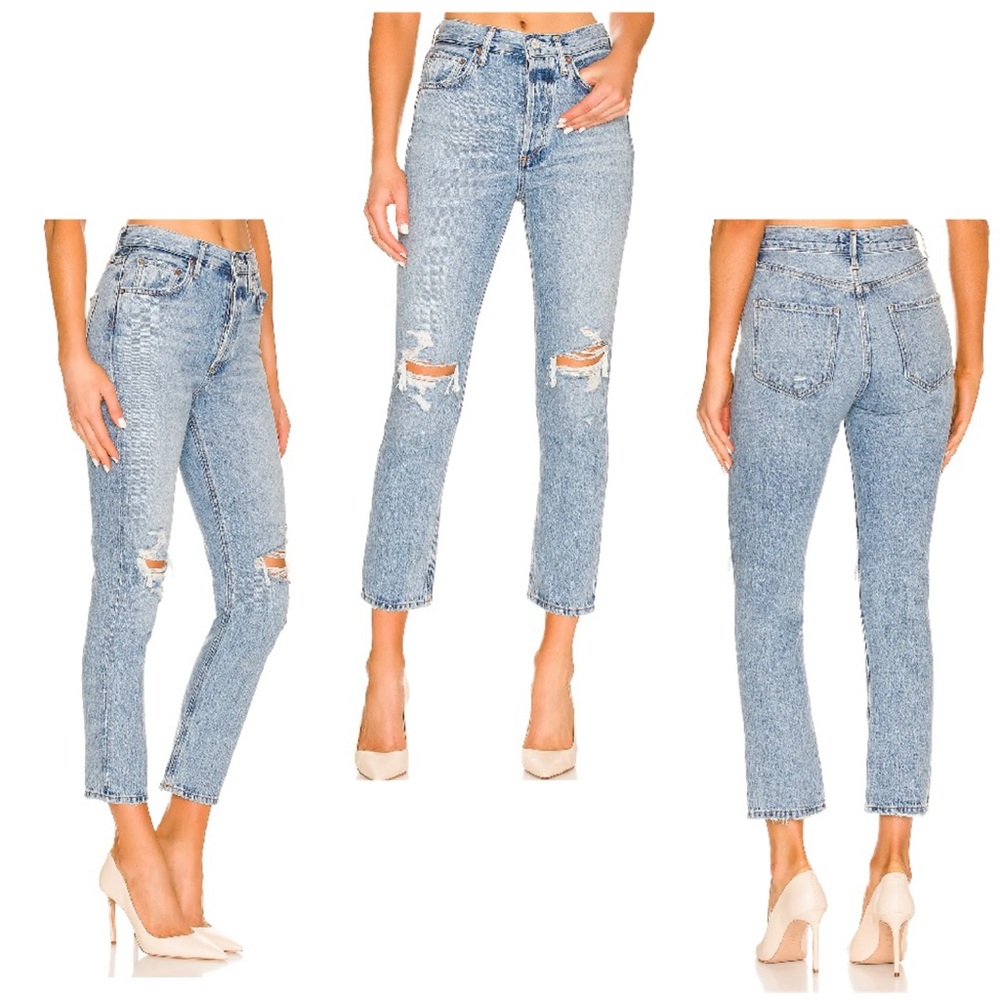 💥PRICE DROP💥 Riley High Rise Straight Crop Jeans